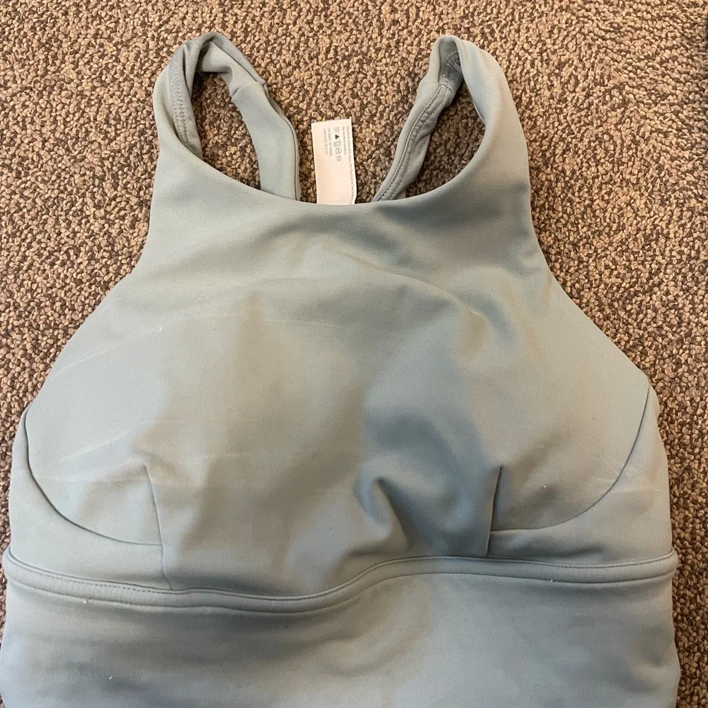 Light Blue LuLu Lemon Crop Top - Picture 1 of 3